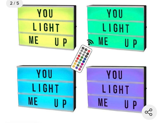 LuminaBox™ - Tablero Letras Luz Led