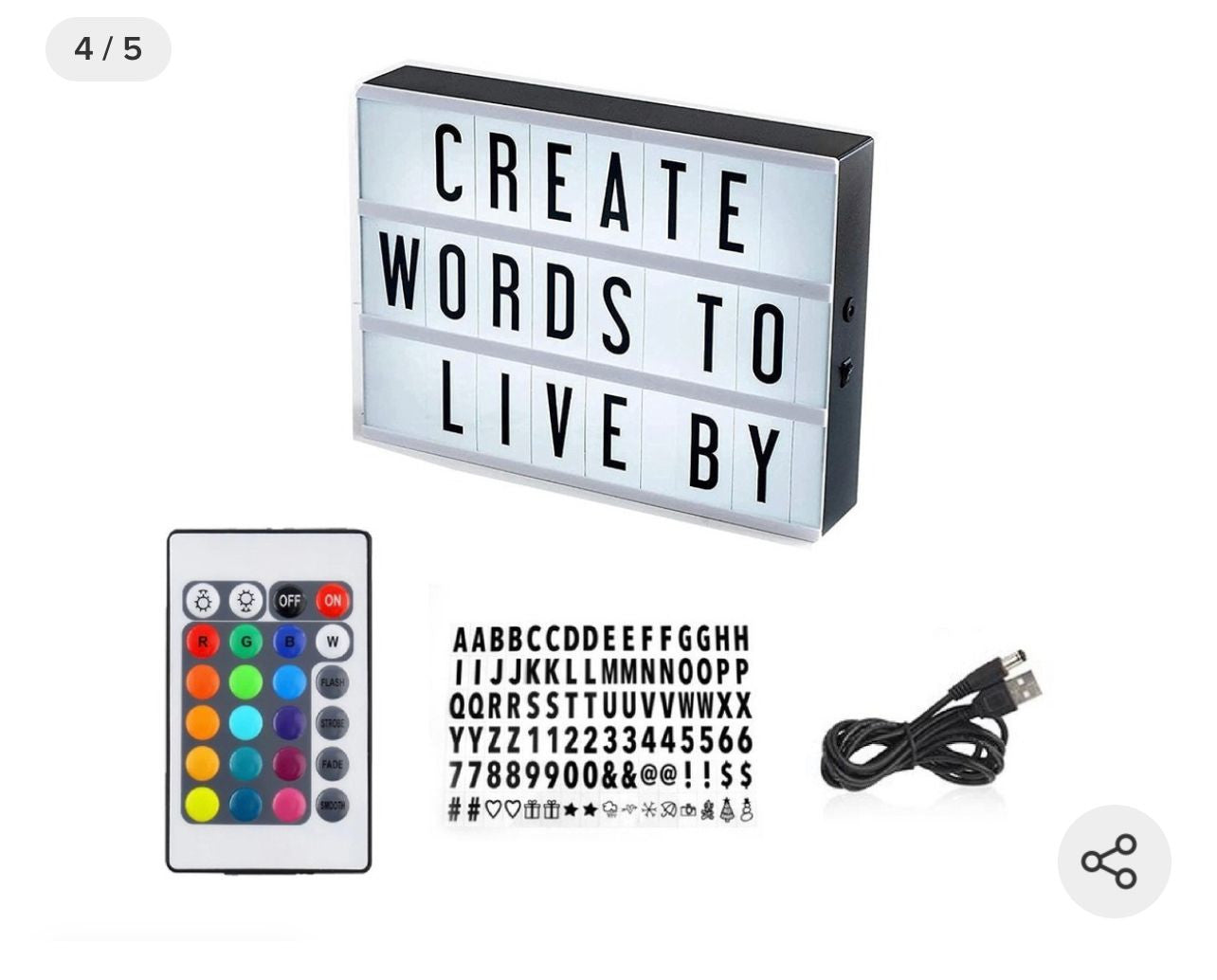 LuminaBox™ - Tablero Letras Luz Led